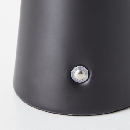 Brilliant - LED Aptumšojama skārienvadāma āra galda lampa MUFFIN LED/3W/5V USB IP44 melna