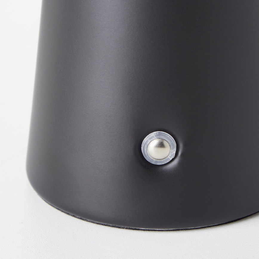 Brilliant - LED Aptumšojama skārienvadāma āra galda lampa MUFFIN LED/3W/5V USB IP44 melna