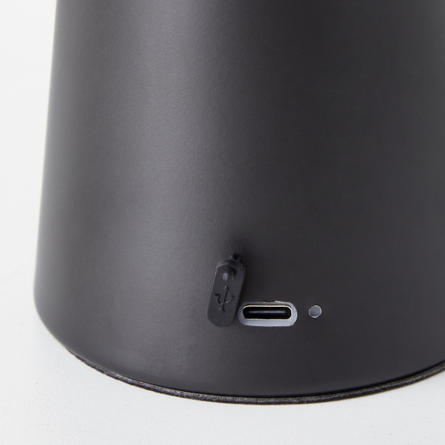 Brilliant - LED Aptumšojama skārienvadāma āra galda lampa MUFFIN LED/3W/5V USB IP44 melna