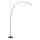 Brilliant - LED Aptumšojama skārienvadāma grīdas stāvlampa BOW LED/14W/230V 3000/4000/6500K melna