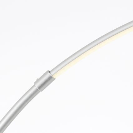 Brilliant - LED Aptumšojama skārienvadāma grīdas stāvlampa BOW LED/14W/230V 3000/4000/6500K matēts hroms