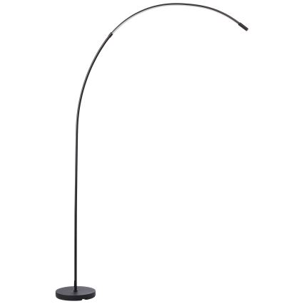 Brilliant - LED Aptumšojama skārienvadāma grīdas stāvlampa BOW LED/14W/230V 3000/4000/6500K melna