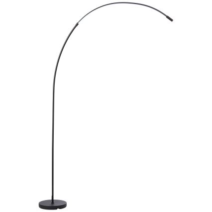 Brilliant - LED Aptumšojama skārienvadāma grīdas stāvlampa BOW LED/14W/230V 3000/4000/6500K melna