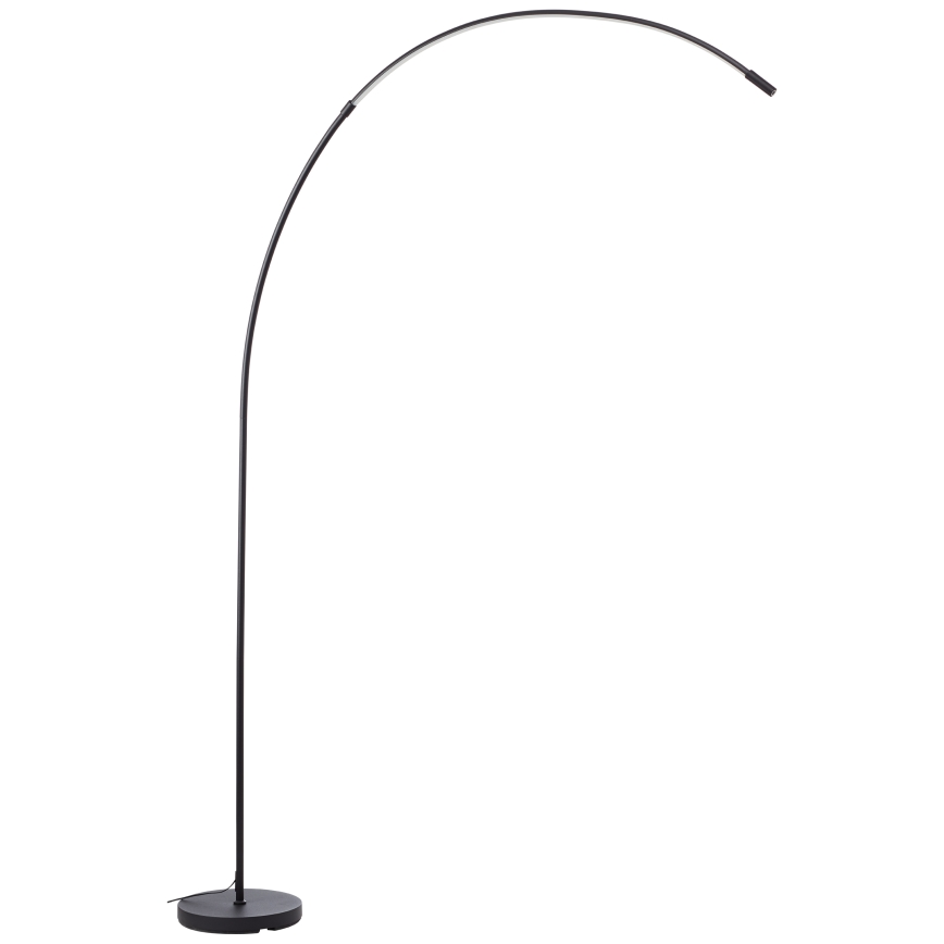 Brilliant - LED Aptumšojama skārienvadāma grīdas stāvlampa BOW LED/14W/230V 3000/4000/6500K melna