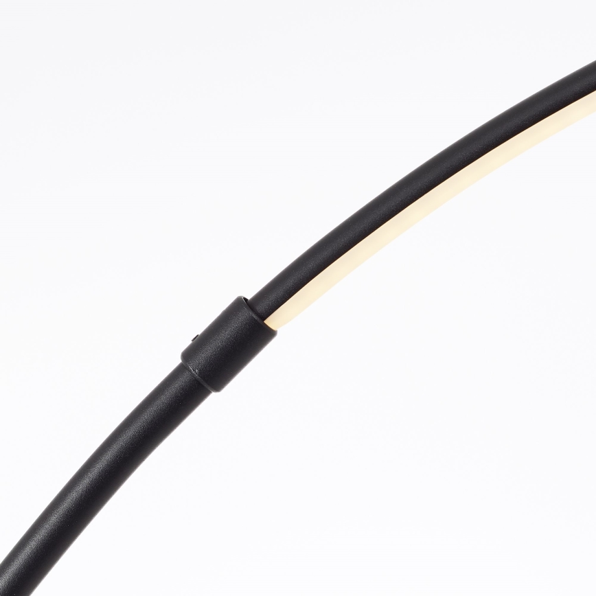 Brilliant - LED Aptumšojama skārienvadāma grīdas stāvlampa BOW LED/14W/230V 3000/4000/6500K melna