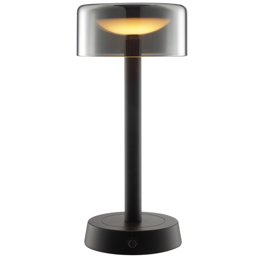 Brilliant - LED aptumšojama uzlādējama ar pieskāriena vadību āra galda lampa RAZOR LED/2,5W/5V 2700K 2600 mAh IP44 melna