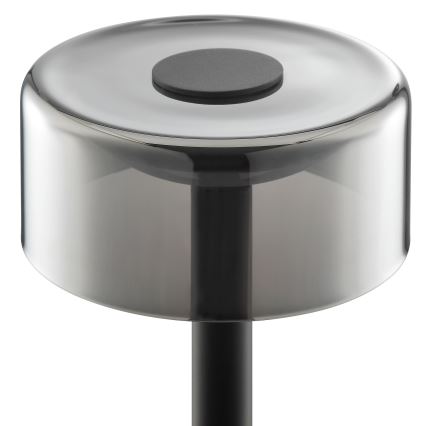 Brilliant - LED aptumšojama uzlādējama ar pieskāriena vadību āra galda lampa RAZOR LED/2,5W/5V 2700K 2600 mAh IP44 melna