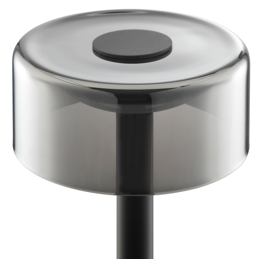 Brilliant - LED aptumšojama uzlādējama ar pieskāriena vadību āra galda lampa RAZOR LED/2,5W/5V 2700K 2600 mAh IP44 melna