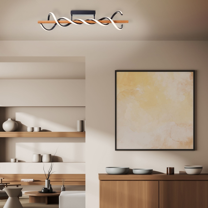 Brilliant - LED Aptumšojama virsapmetuma lustra AMALIA LED/38W/230V priede