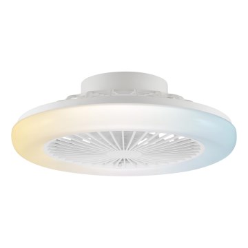 Brilliant - LED aptumšojams griestu gaismeklis ar ventilatoru MONTERO LED/20W/230V 2700-6500K Ø 42 cm balts + tālvadība