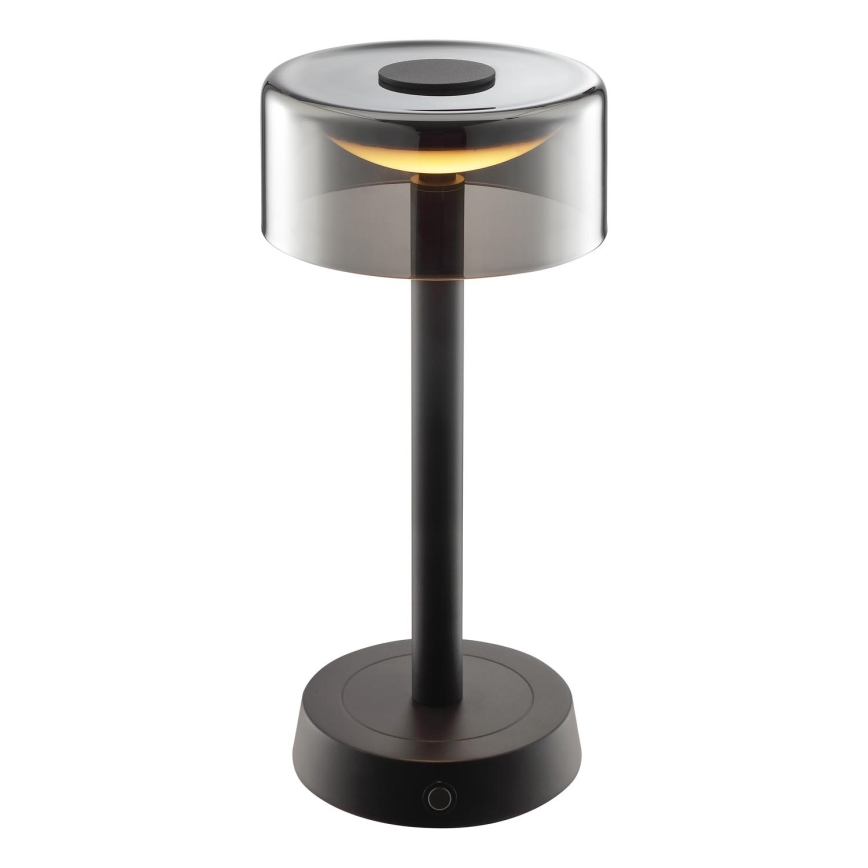 Brilliant - LED ar regulējamu spilgtumu uzlādējama skārienjūtīga āra galda lampa RAZOR LED/2,5W/5V 2700K 2600 mAh IP44 melna