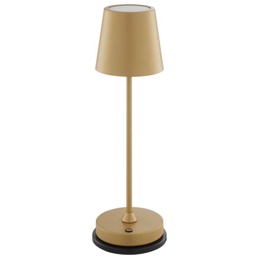 Brilliant - LED Regulējama, uzlādējama, skārienvadāma āra galda lampa ELORA LED/2,5W/5V 2700K 2600 mAh IP44 zelta