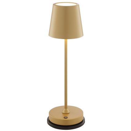 Brilliant - LED Regulējama, uzlādējama, skārienvadāma āra galda lampa ELORA LED/2,5W/5V 2700K 2600 mAh IP44 zelta