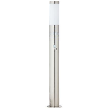 Brilliant - LED Āra lampa ar sensoru LEIGH LED/0,9W/230V + 1xE27/11W 80 cm IP44 spīdīgi hromēts