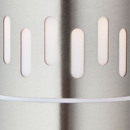 Brilliant - LED Āra lampa ar sensoru LEIGH LED/0,9W/230V + 1xE27/11W 80 cm IP44 spīdīgi hromēts