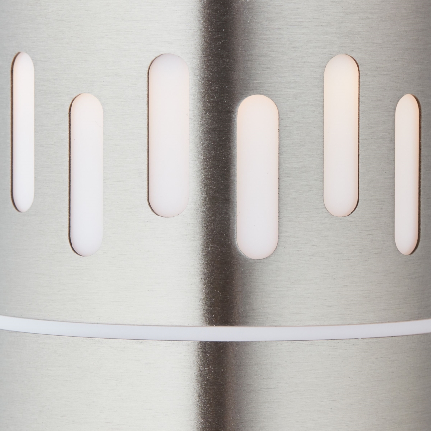 Brilliant - LED Āra lampa ar sensoru LEIGH LED/0,9W/230V + 1xE27/11W 80 cm IP44 spīdīgi hromēts