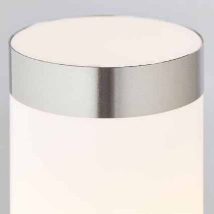 Brilliant - LED Āra lampa ar sensoru LEIGH LED/0,9W/230V + 1xE27/11W 80 cm IP44 spīdīgi hromēts
