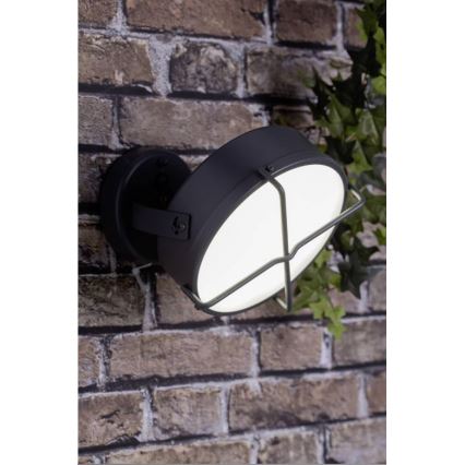Brilliant - LED Āra sienas lampa NYX LED/10W/230V IP44 antracīta