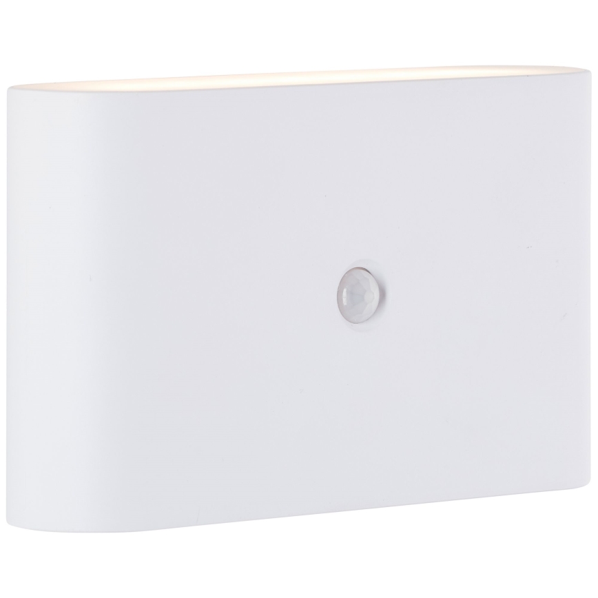 Brilliant - LED Āra uzlādējams sienas lampa ar sensoru XINO LED/3W/5V IP44 balta