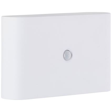 Brilliant - LED Āra uzlādējams sienas lampa ar sensoru XINO LED/3W/5V IP44 balta