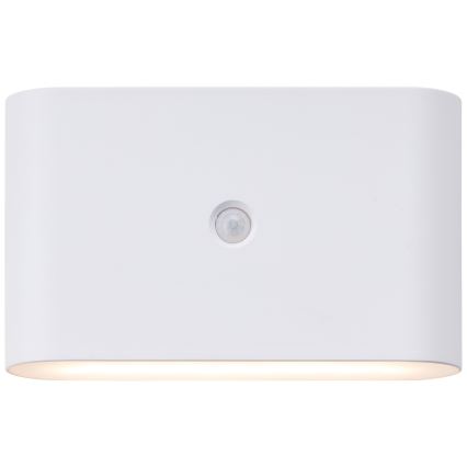Brilliant - LED Āra uzlādējams sienas lampa ar sensoru XINO LED/3W/5V IP44 balta