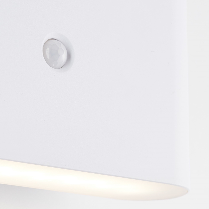 Brilliant - LED Āra uzlādējams sienas lampa ar sensoru XINO LED/3W/5V IP44 balta