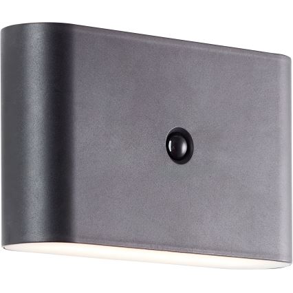 Brilliant - LED Āra uzlādējams sienas lampa ar sensoru XINO LED/3W/5V IP44 melna