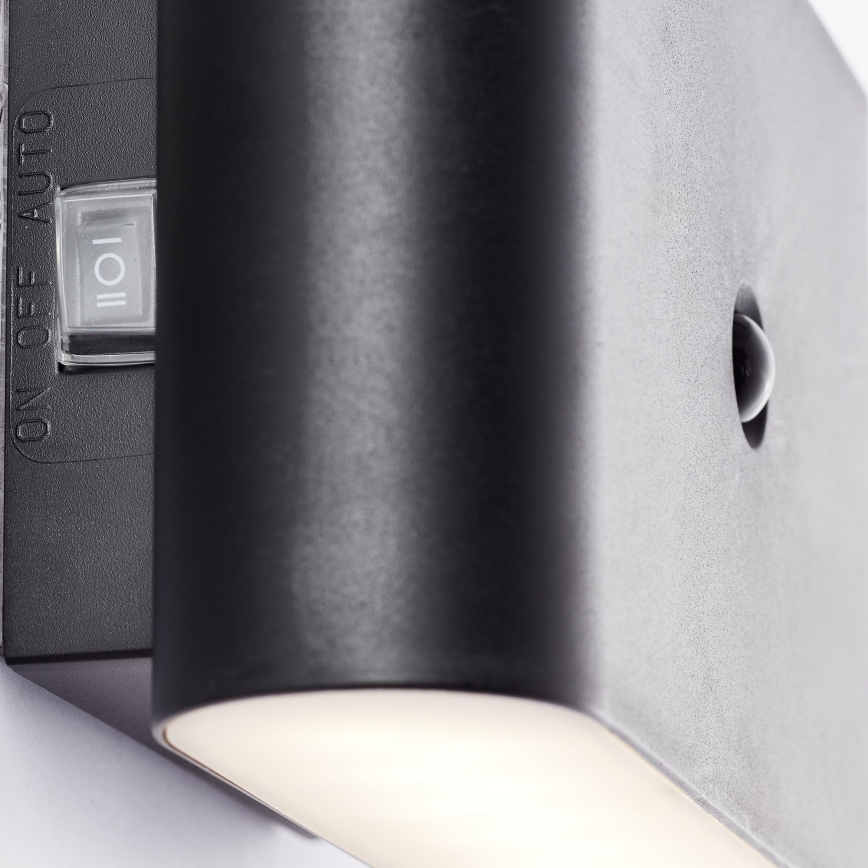 Brilliant - LED Āra uzlādējams sienas lampa ar sensoru XINO LED/3W/5V IP44 melna