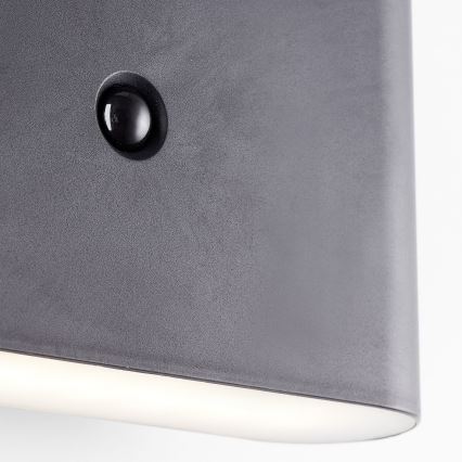 Brilliant - LED Āra uzlādējams sienas lampa ar sensoru XINO LED/3W/5V IP44 melna