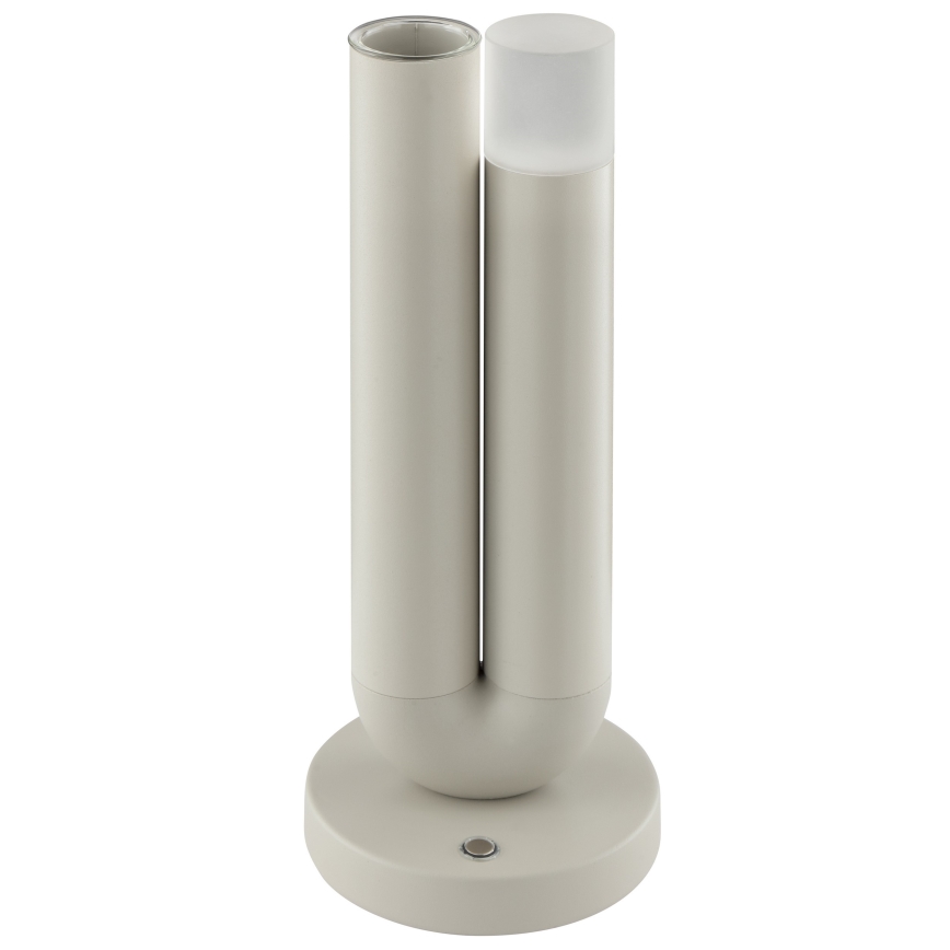 Brilliant - LED regulējama uzlādējamā skārienjutīgā āra galda lampa SAYU LED/2,5W/5V 2700K 2600 mAh IP44 pelēka