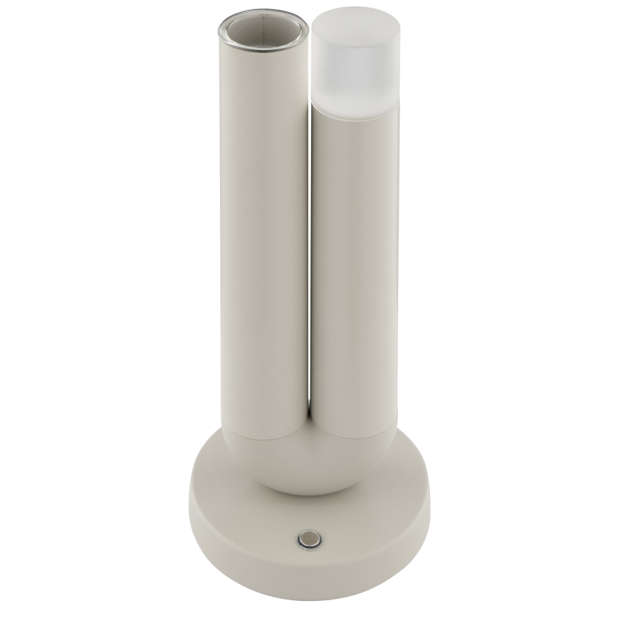 Brilliant - LED regulējama uzlādējamā skārienjutīgā āra galda lampa SAYU LED/2,5W/5V 2700K 2600 mAh IP44 pelēka