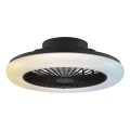 Brilliant - LED dimējams griestu lukturis ar ventilatoru MONTERO LED/20W/230V 2700-6500K Ø42 cm melns + tālvadības pults