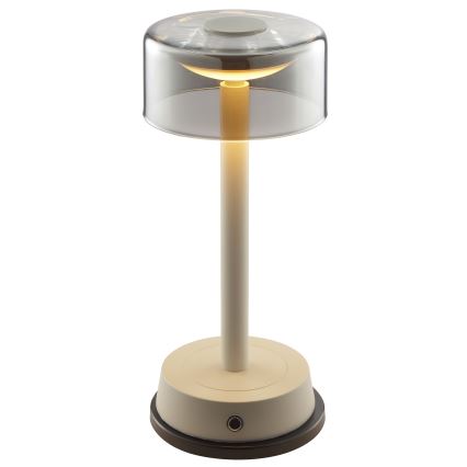 Brilliant - LED dimmējama uzlādējama skārienjūtīga āra galda lampa RAZOR LED/2,5W/5V 2700K 2600 mAh IP44 pelēka