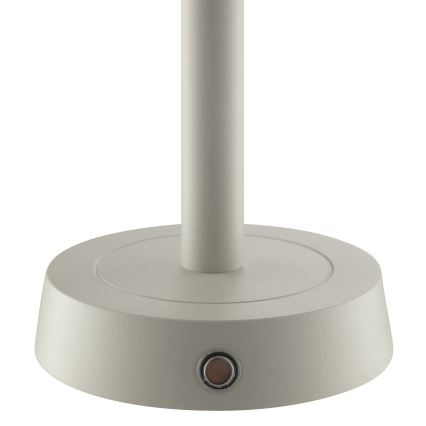 Brilliant - LED dimmējama uzlādējama skārienjūtīga āra galda lampa RAZOR LED/2,5W/5V 2700K 2600 mAh IP44 pelēka