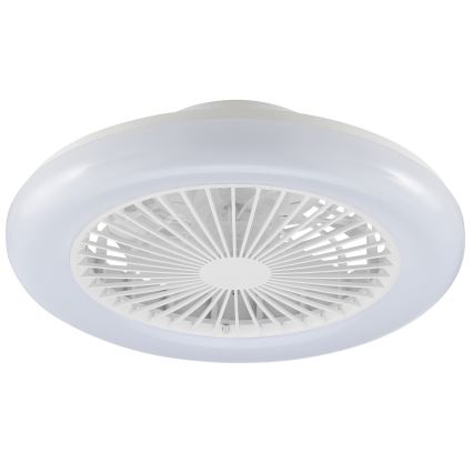 Brilliant - LED aptumšojams griestu gaismeklis ar ventilatoru MONTERO LED/20W/230V 2700-6500K Ø 42 cm balts + tālvadība