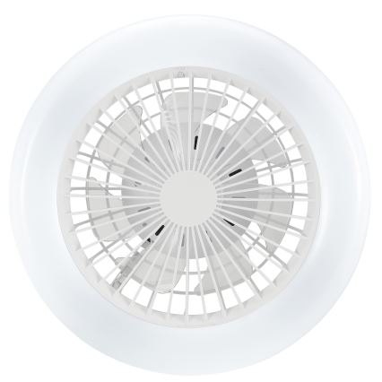 Brilliant - LED aptumšojams griestu gaismeklis ar ventilatoru MONTERO LED/20W/230V 2700-6500K Ø 42 cm balts + tālvadība