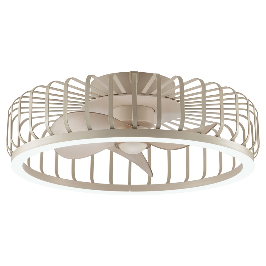 Brilliant - LED dimmējams griestu gaismeklis ar ventilatoru CAPO LED/36W/230V 2700-6500K Ø 48 cm bēšs + tālvadība