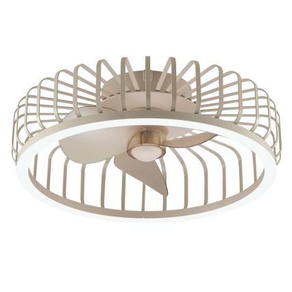 Brilliant - LED dimmējams griestu gaismeklis ar ventilatoru CAPO LED/36W/230V 2700-6500K Ø 48 cm bēšs + tālvadība