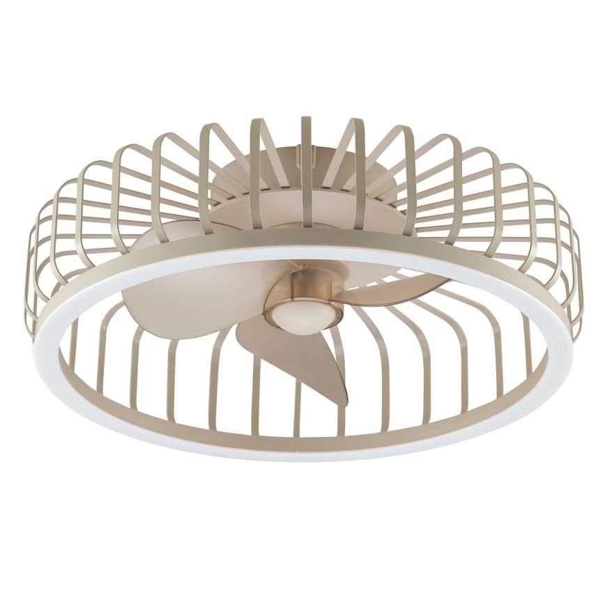 Brilliant - LED dimmējams griestu gaismeklis ar ventilatoru CAPO LED/36W/230V 2700-6500K Ø 48 cm bēšs + tālvadība
