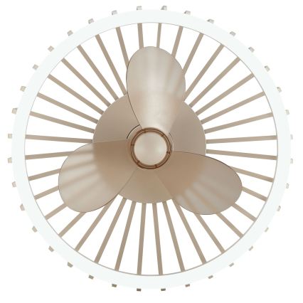Brilliant - LED dimmējams griestu gaismeklis ar ventilatoru CAPO LED/36W/230V 2700-6500K Ø 48 cm bēšs + tālvadība