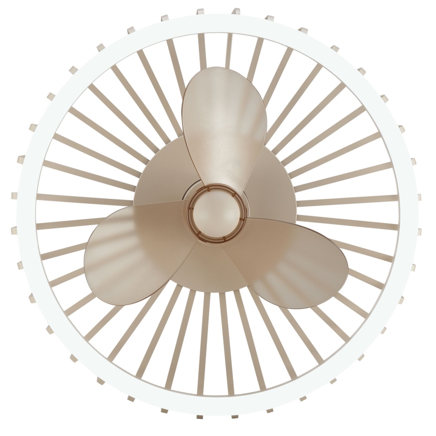 Brilliant - LED dimmējams griestu gaismeklis ar ventilatoru CAPO LED/36W/230V 2700-6500K Ø 48 cm bēšs + tālvadība