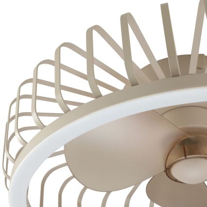 Brilliant - LED dimmējams griestu gaismeklis ar ventilatoru CAPO LED/36W/230V 2700-6500K Ø 48 cm bēšs + tālvadība