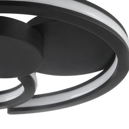 Brilliant - LED griestu lampa REVOLA LED/33W/230V 3000/4000/6500K Ø 40 cm melna