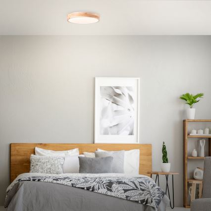 Brilliant - LED griestu gaismeklis SLIMLINE LED/24W/230V Ø 34,5 cm kaučuka koks