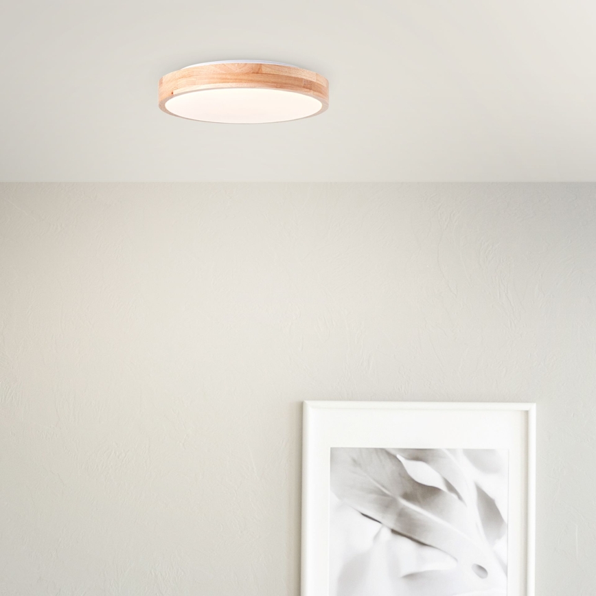 Brilliant - LED griestu gaismeklis SLIMLINE LED/24W/230V Ø 34,5 cm kaučuka koks