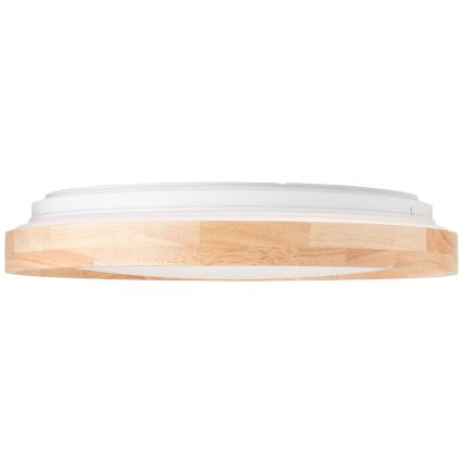 Brilliant - LED Griestu lampa ALSON LED/26W/230V 3000/4500K d. 39,5 cm gumijkoks - FSC sertificēts