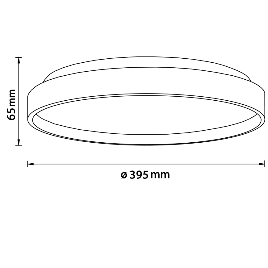 Brilliant - LED Griestu lampa ALSON LED/26W/230V 3000/4500K d. 39,5 cm gumijkoks - FSC sertificēts