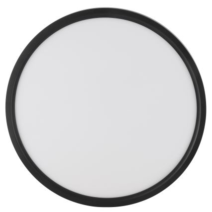 Brilliant - LED griestu lampa ar kustības un krēslas sensoru GALO LED/26W/230V Ø 40 cm melna