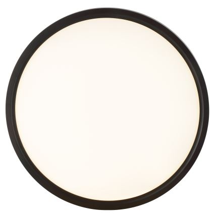 Brilliant - LED griestu lampa ar kustības un krēslas sensoru GALO LED/26W/230V Ø 40 cm melna