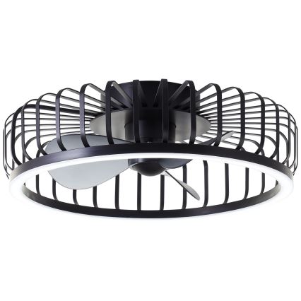 Brilliant - dimmējams LED griestu gaismeklis ar ventilatoru CAPO LED/36W/230V 2700-6500K Ø 48 cm melns + tālvadības pults